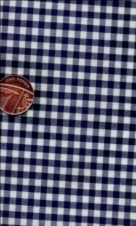 NAVY BLUE & WHITE GINGHAM MATERIAL NAVY BLUE & WHITE GINGHAM MATERIAL
